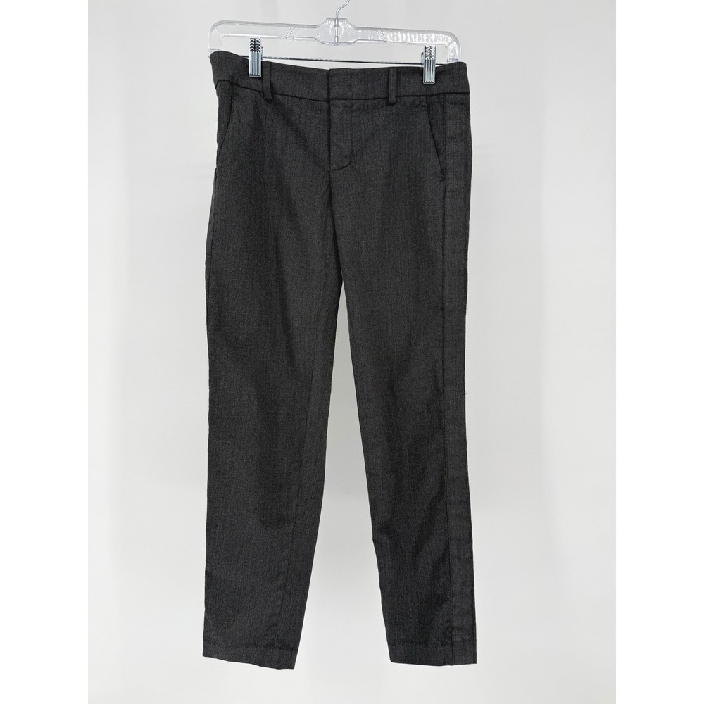 Vince Women's Charcoal‎ Gray Wool Blend Dress Pants Size 0 Cropped Ankle